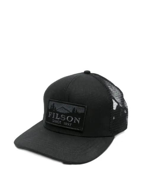 logo-patch trucker caps by FILSON