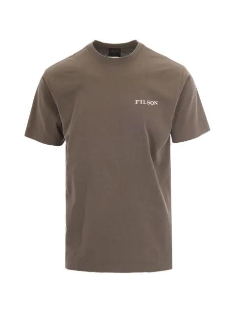logo-print graphic-back t-shirt by FILSON