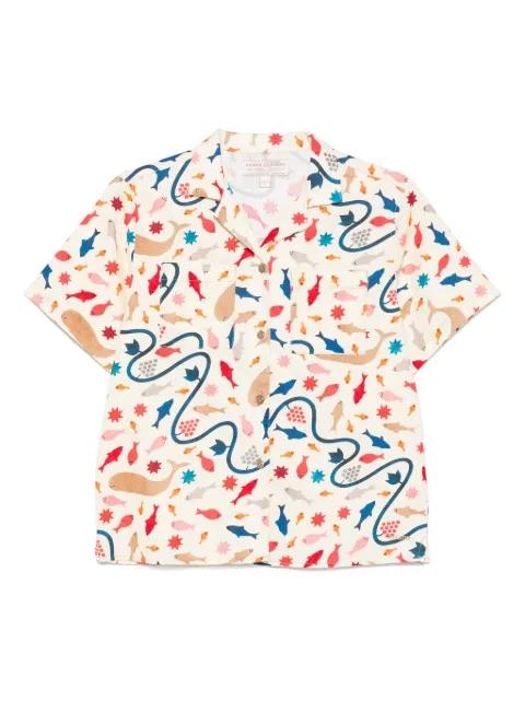 whal-print shirt by FILSON
