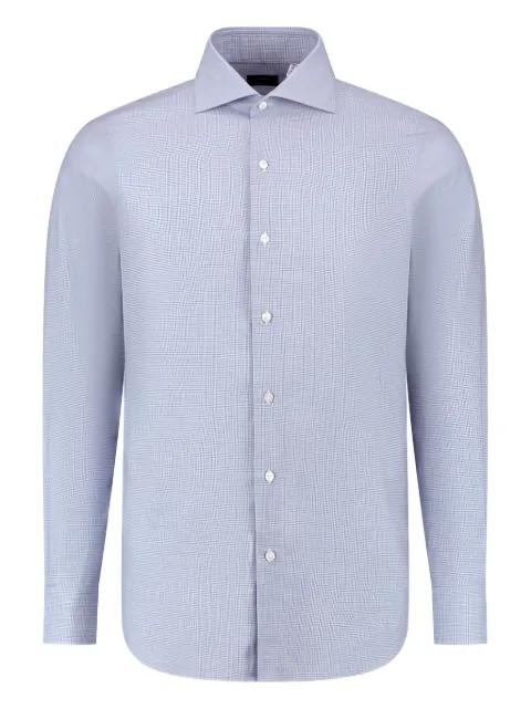 Katoen check-patterned button-up shirt by FINAMORE 1925 NAPOLI