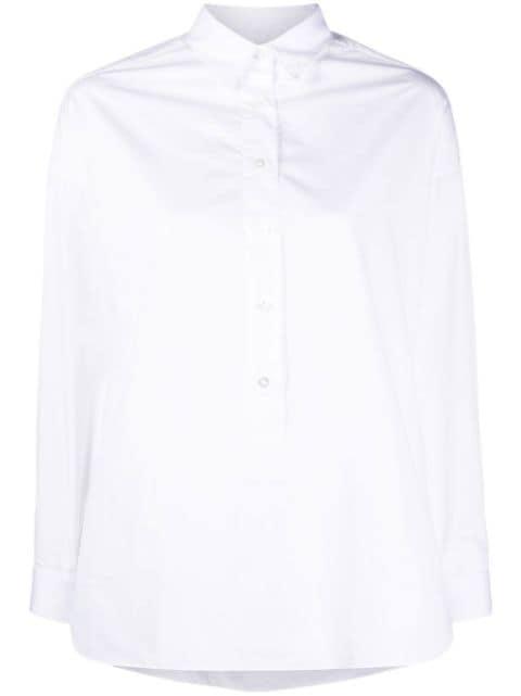 Mara cotton long-sleeve shirt by FINAMORE 1925 NAPOLI