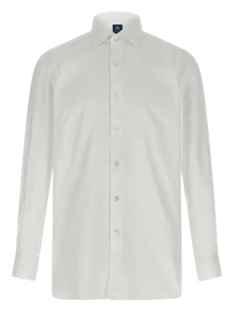 button-cuffed cotton shirt by FINAMORE 1925 NAPOLI