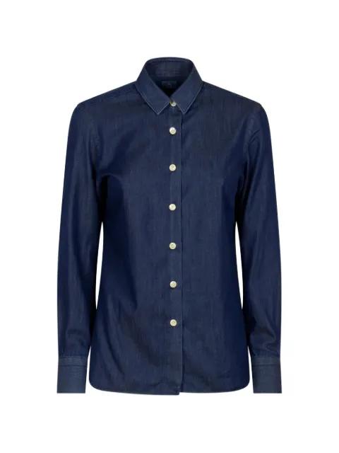 button-up denim shirt by FINAMORE 1925 NAPOLI