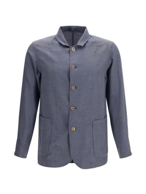 button-up patch-pocket jacket by FINAMORE 1925 NAPOLI