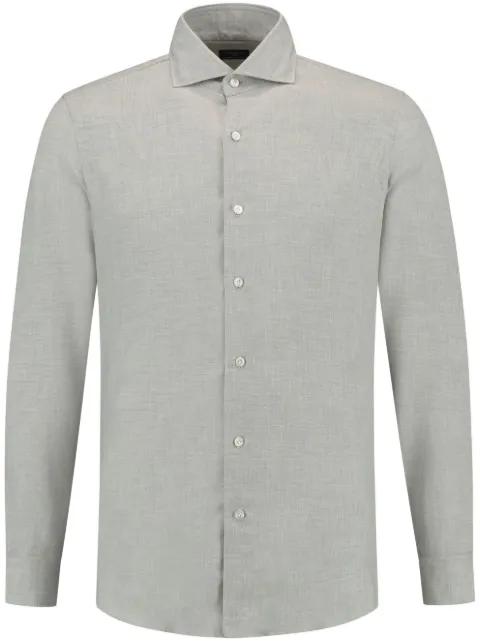 cutaway-collar shirt by FINAMORE 1925 NAPOLI