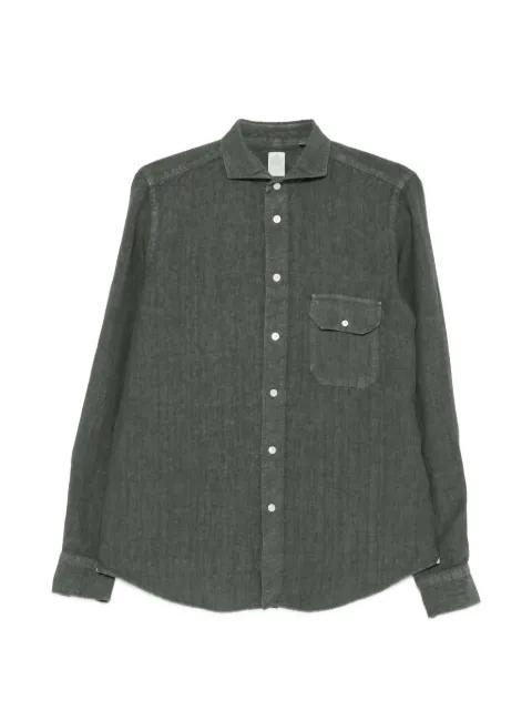 flap-pocket spread-collar shirt by FINAMORE 1925 NAPOLI