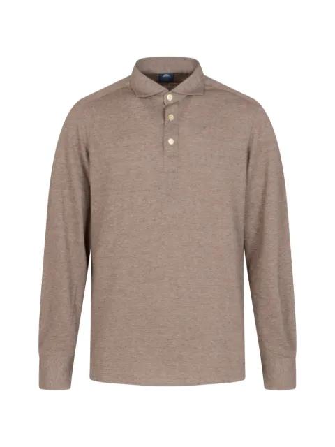 long-sleeve polo shirt by FINAMORE 1925 NAPOLI
