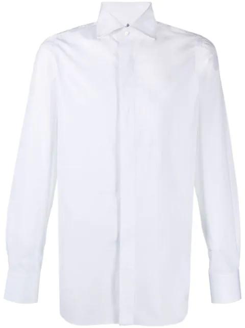 long-sleeve poplin shirt by FINAMORE 1925 NAPOLI