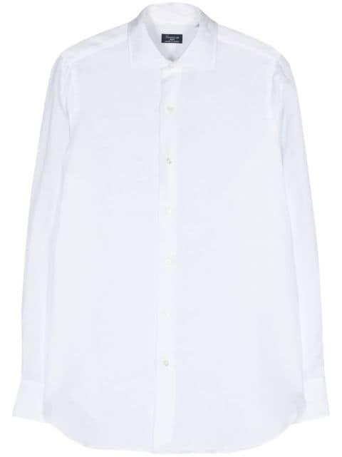 semi-sheer long-sleeve shirt by FINAMORE 1925 NAPOLI