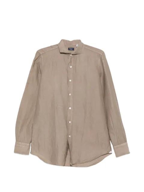 spread-collar button-up shirt by FINAMORE 1925 NAPOLI