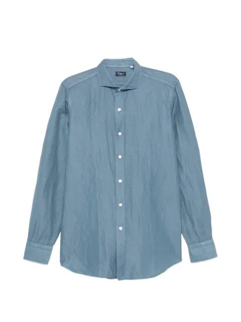 spread-collar button-up shirt by FINAMORE 1925 NAPOLI