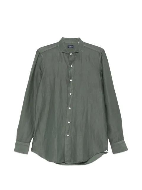 spread-collar long-sleeve shirt by FINAMORE 1925 NAPOLI