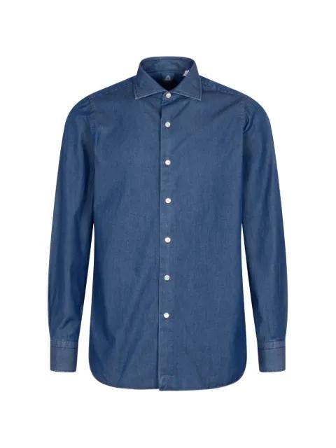 spread-collar shirt by FINAMORE 1925 NAPOLI