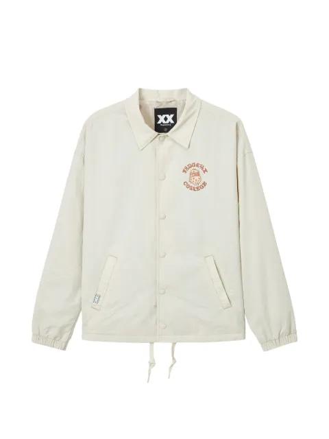 Graphic drawstring jacket by FINGERCROXX