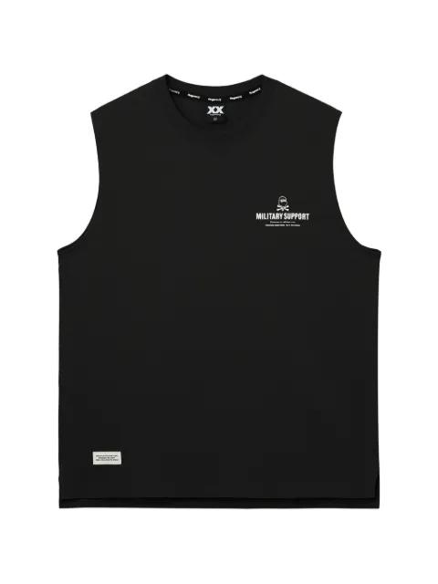 Military Support sleeveless top by FINGERCROXX