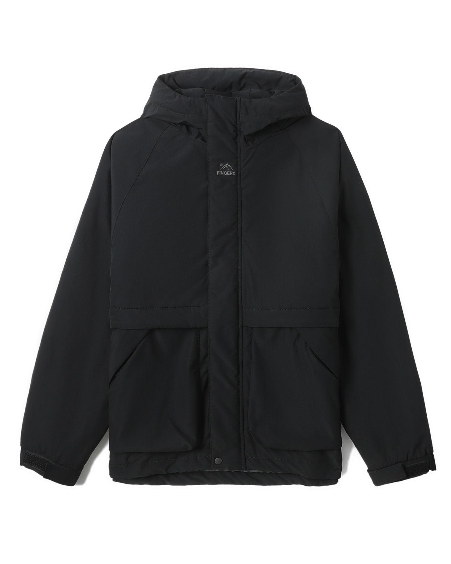 Raglan hoodied padded jacket by FINGERCROXX