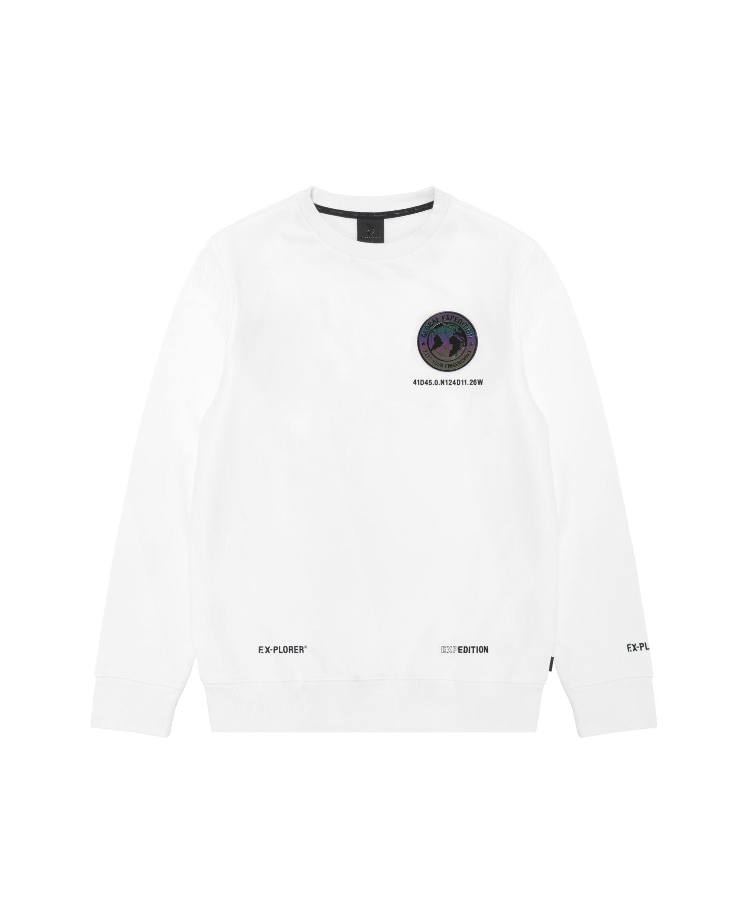 Rainbow reflective emblem patch sweatshirt by FINGERCROXX