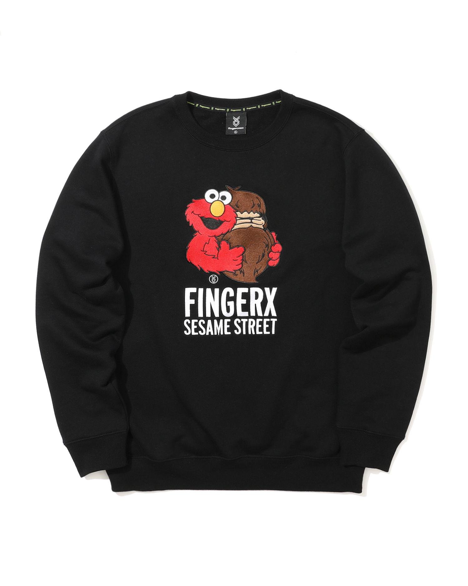 X Sesame Street Elmo print sweatshirt by FINGERCROXX