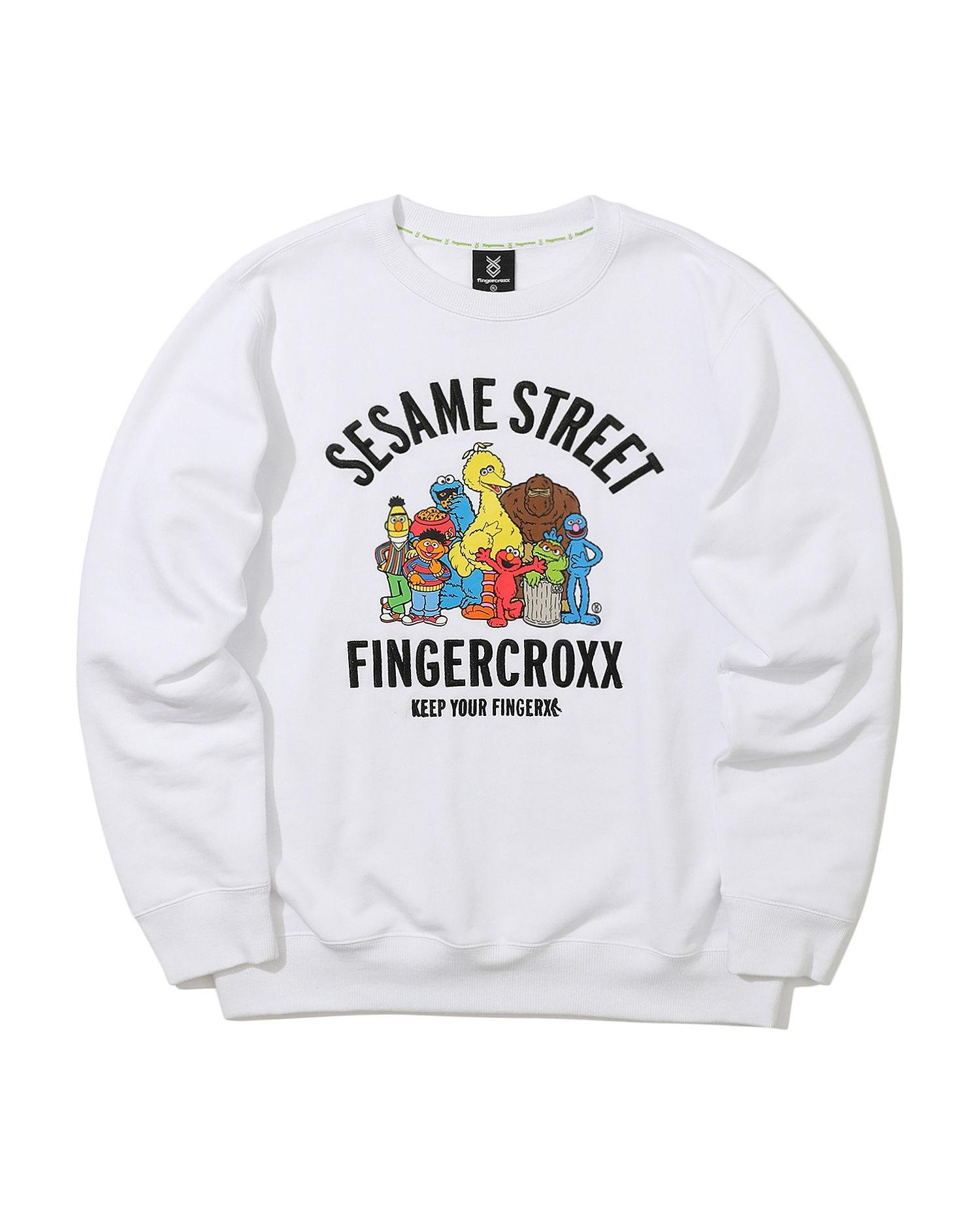 X Sesame Street print sweatshirt by FINGERCROXX