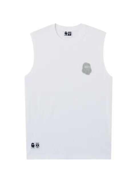 appliqué sleeveless T-shirt by FINGERCROXX