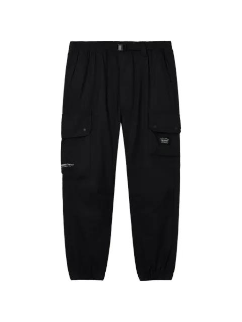 belt-loop pocket track pants by FINGERCROXX