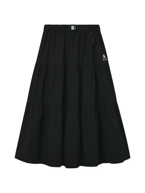 belted tiered skirt by FINGERCROXX