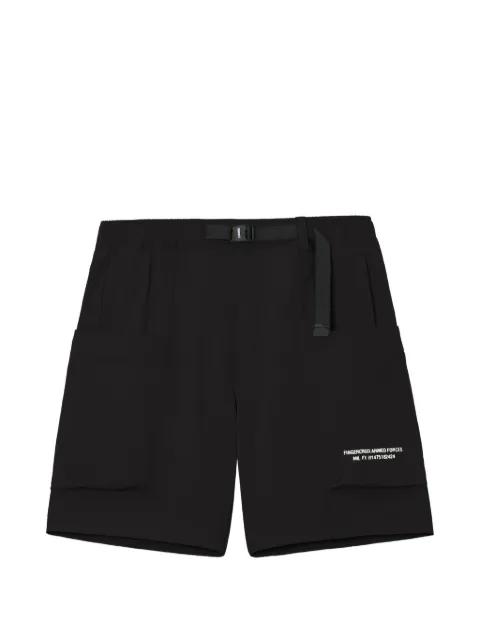 buckle-detail cargo shorts by FINGERCROXX