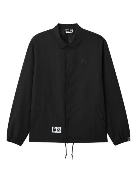 buttoned logo-patch jacket by FINGERCROXX