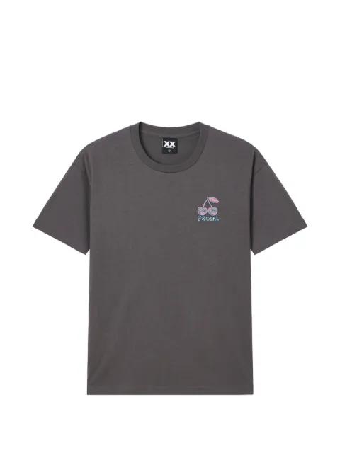 cherry-print T-shirt by FINGERCROXX