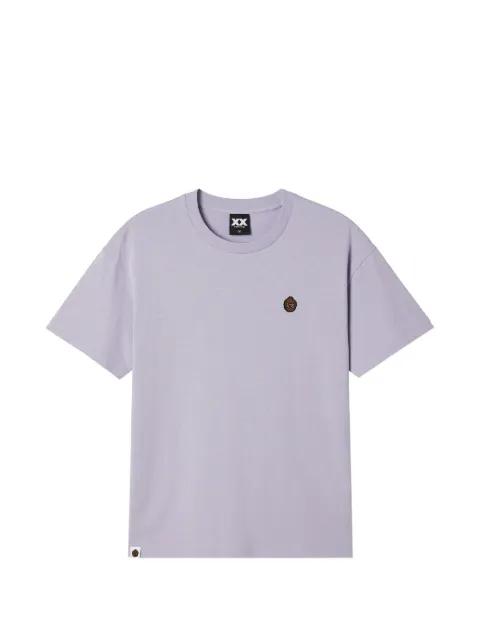 crew-neck logo-embroidered T-shirt by FINGERCROXX