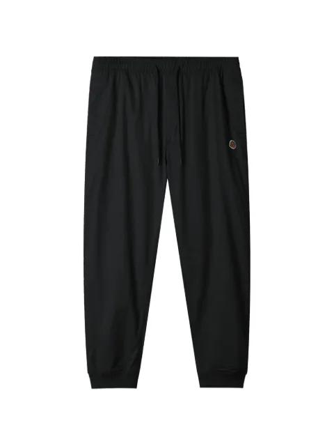 drawstring-fastening logo-patch track pants by FINGERCROXX