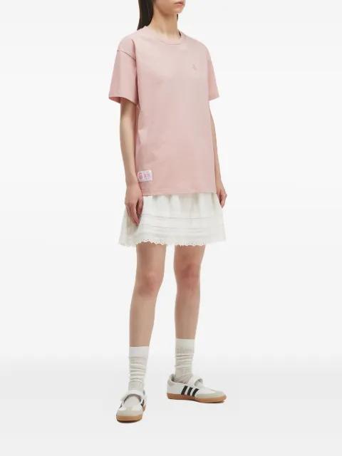 embroidered cotton T-shirt by FINGERCROXX