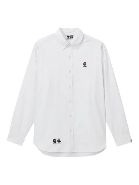 embroidered cotton shirt by FINGERCROXX