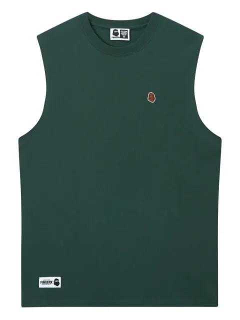 embroidered cotton vest by FINGERCROXX