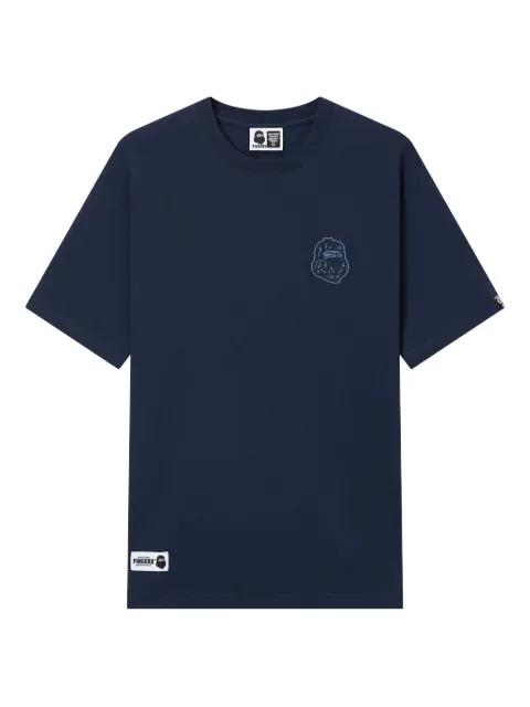 embroidered-detail T-shirt by FINGERCROXX