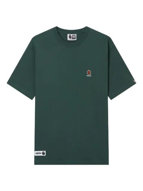embroidered-logo T-shirt by FINGERCROXX