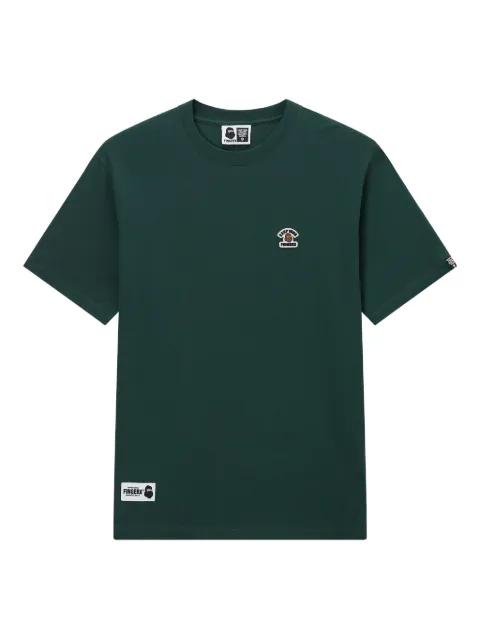 embroidered-logo T-shirt by FINGERCROXX