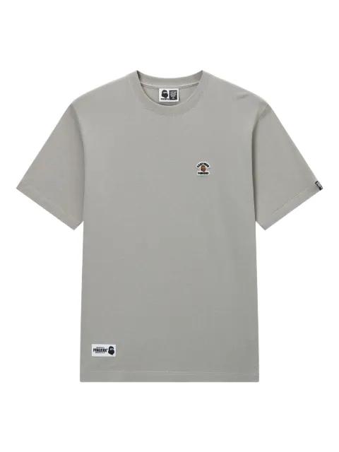 embroidered-logo T-shirt by FINGERCROXX