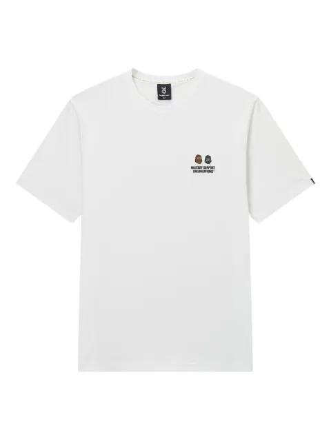 embroidered-logo crew-neck T-shirt by FINGERCROXX