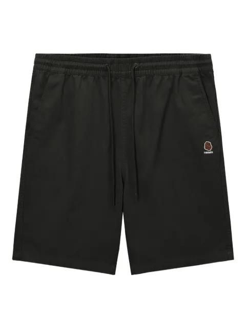 embroidered-logo drawstring shorts by FINGERCROXX
