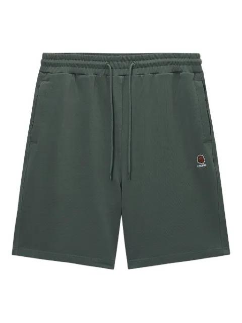 embroidered-logo drawstring shorts by FINGERCROXX