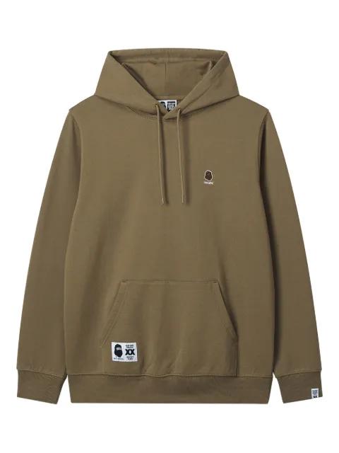 embroidered-logo hoodie by FINGERCROXX