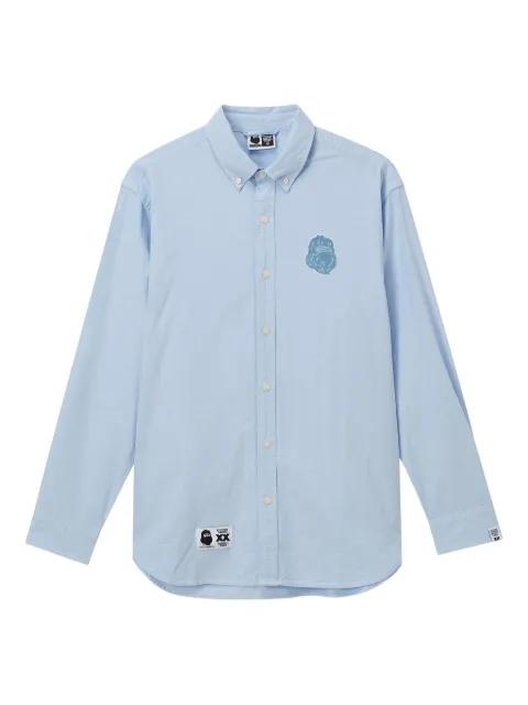 embroidered-patch shirt by FINGERCROXX