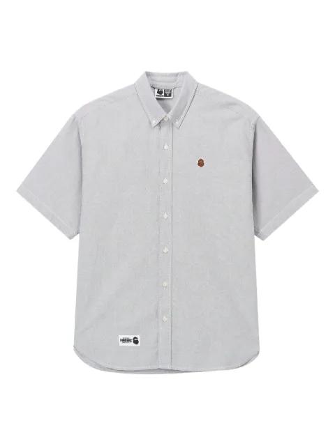 embroidered short-sleeve shirt by FINGERCROXX