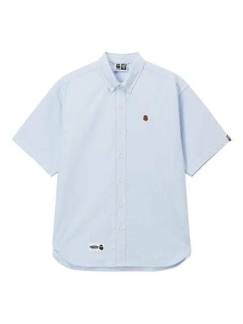 embroidered short-sleeve shirt by FINGERCROXX