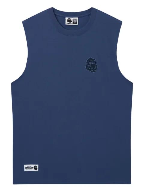 embroidered sleeveless vest by FINGERCROXX