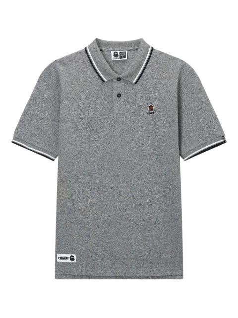 embroidered tipped polo shirt by FINGERCROXX