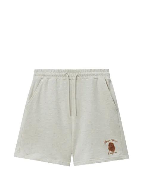 embroidery drawstring shorts by FINGERCROXX