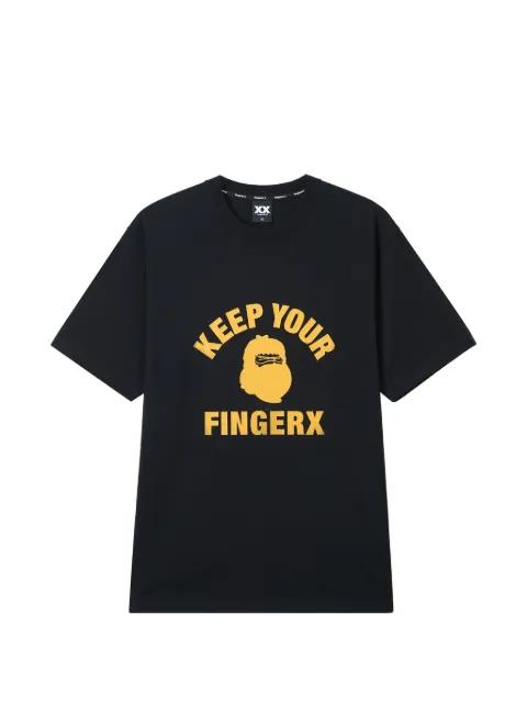 graphic crew-neck T-shirt by FINGERCROXX