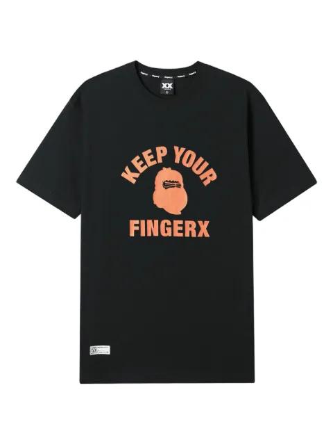 graphic-print T-shirt by FINGERCROXX
